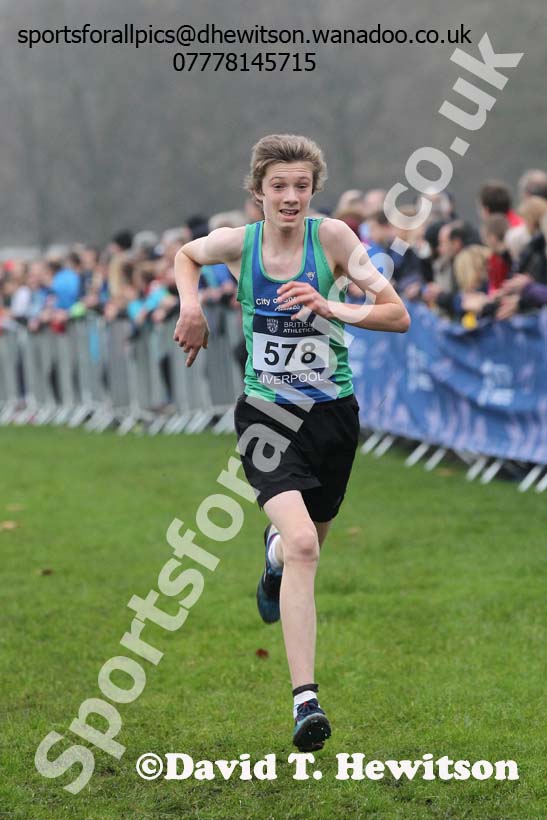 Men's under-17s European Cross Country Trials, Sefton Park, Liverpool. Photo: David T. Hewitson/Sports for All Pics